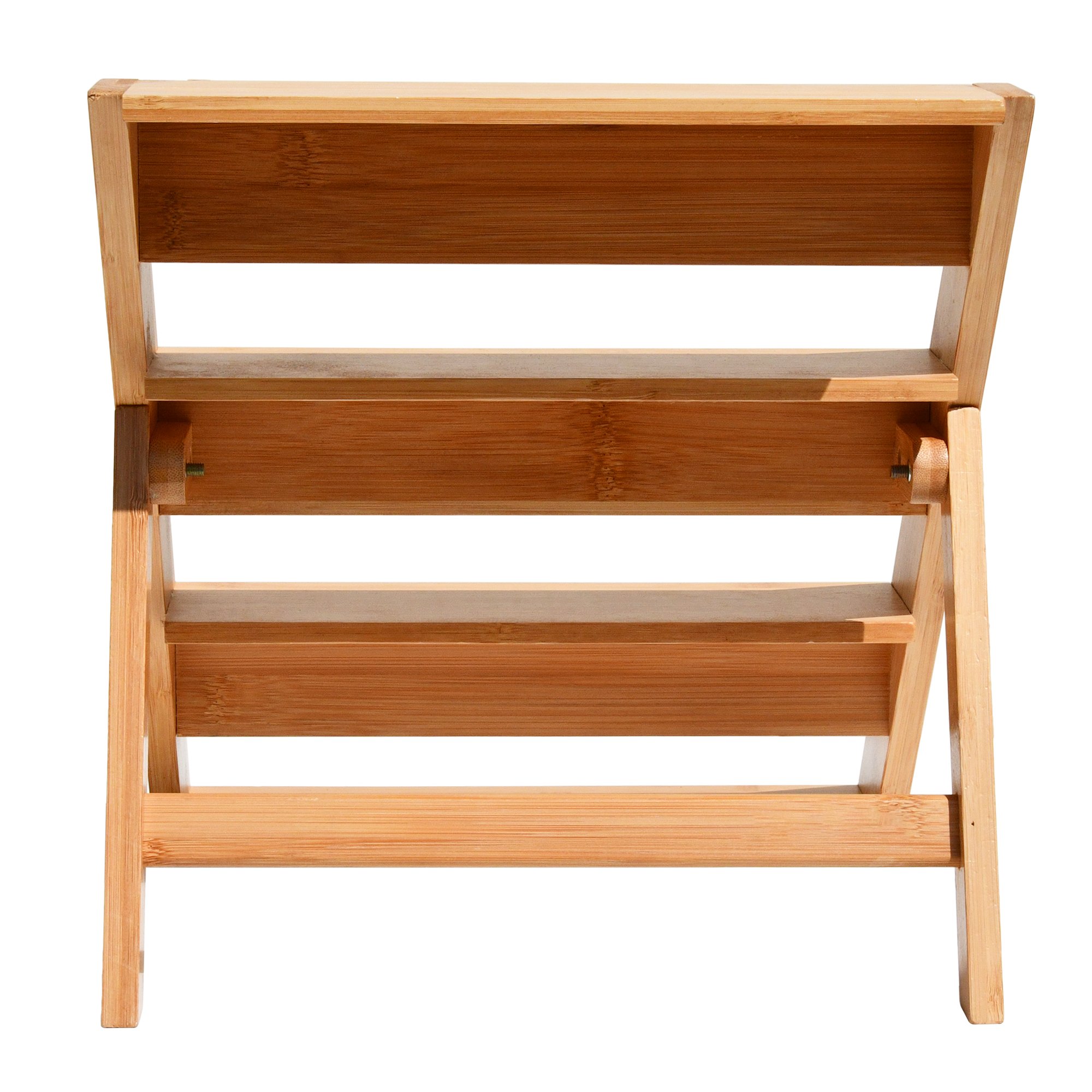 Makeup Bamboo Bathroom Organizer Storage Counter Countertop or Dresser Top Wood Cosmetic Tray