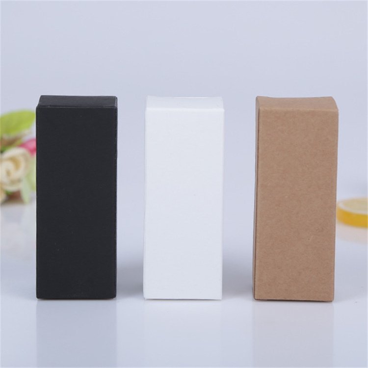 Foldable Kraft Paper Packaging Box Lipstick Essential Oil Bottle Storage Box Makeup Organizers Storage Container Gift Packaging