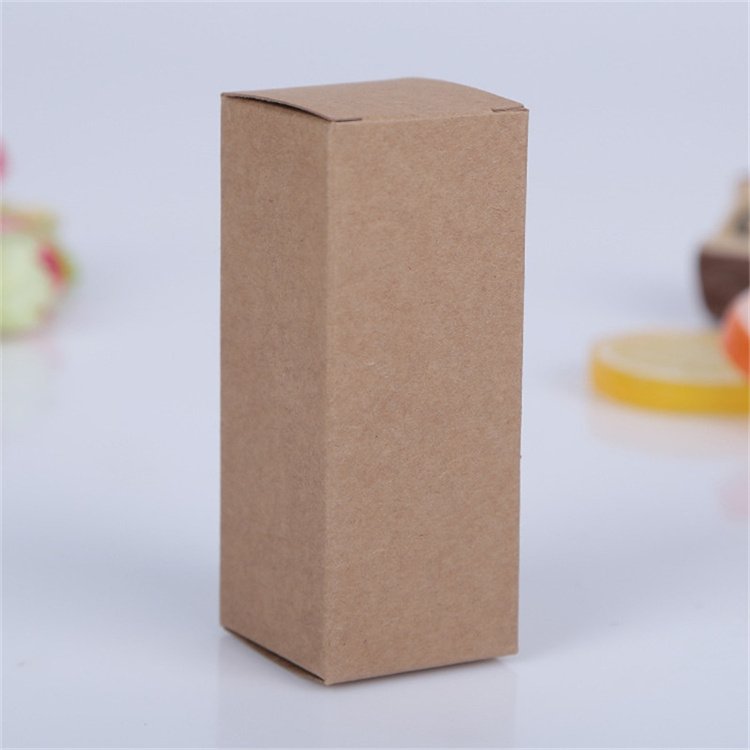 Foldable Kraft Paper Packaging Box Lipstick Essential Oil Bottle Storage Box Makeup Organizers Storage Container Gift Packaging