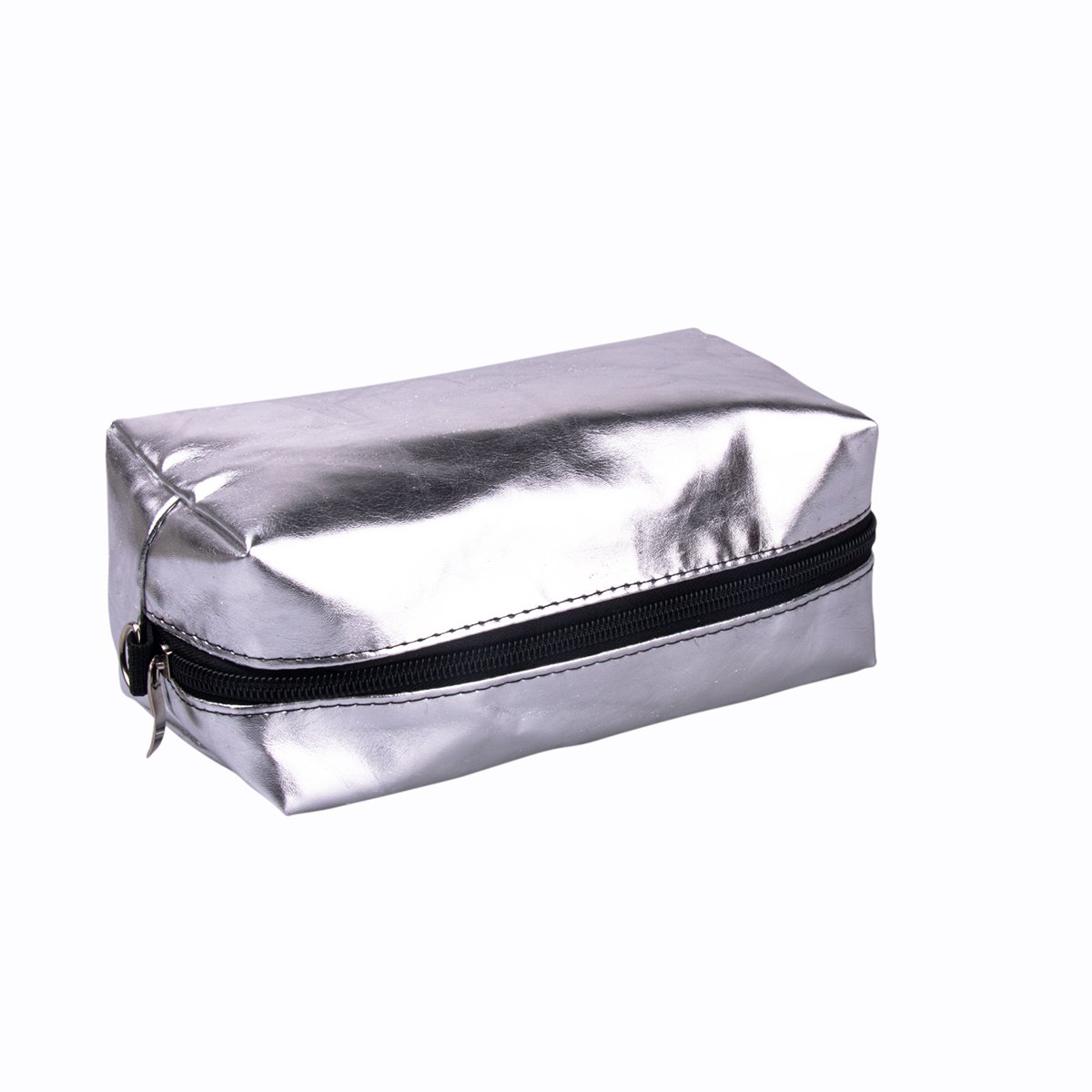 MOQ 50 pieces custom PU leather makeup bag with zipper blank Cosmetic bag Makeup Toiletry Skincare Kits pouch Souvenir bag