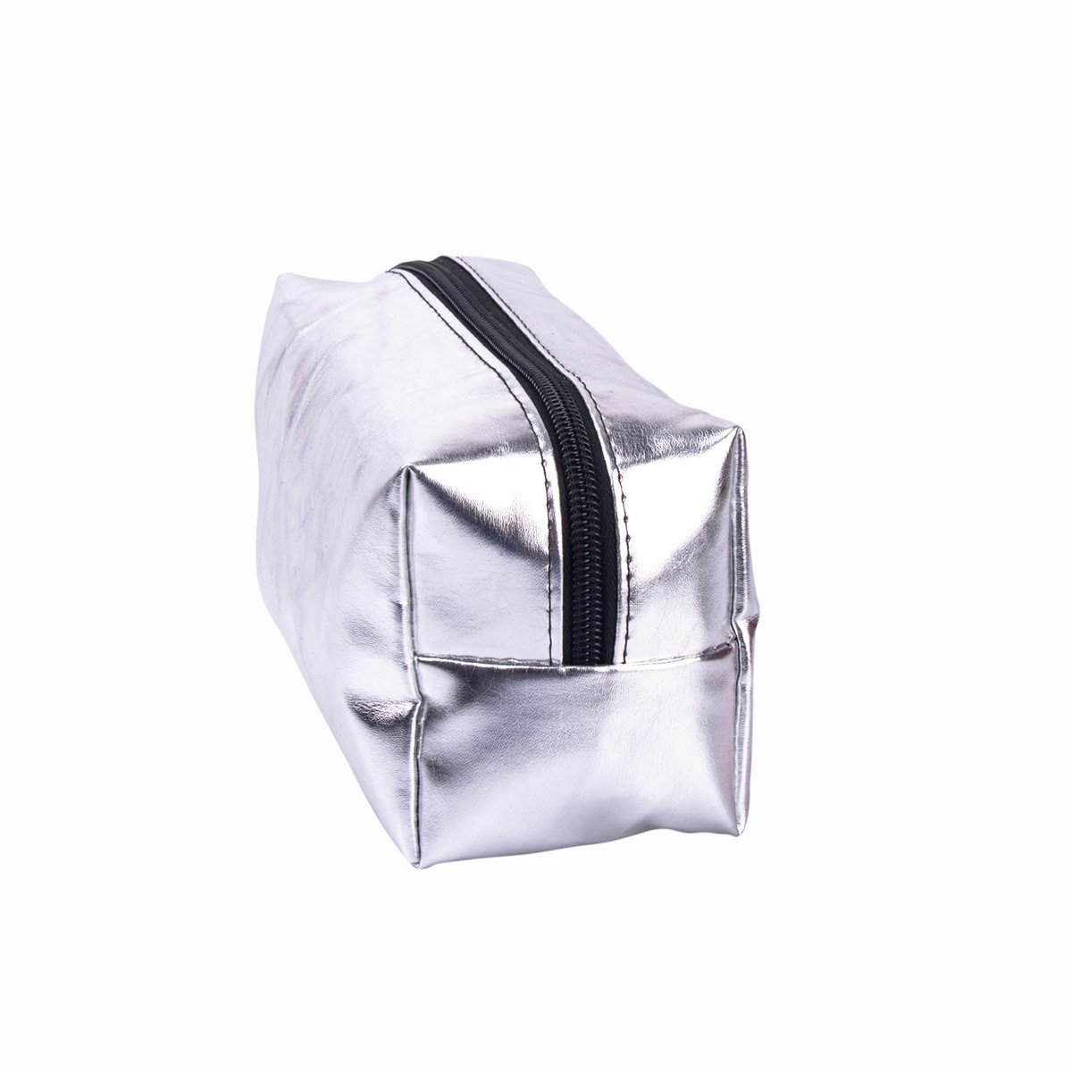 MOQ 50 pieces custom PU leather makeup bag with zipper blank Cosmetic bag Makeup Toiletry Skincare Kits pouch Souvenir bag