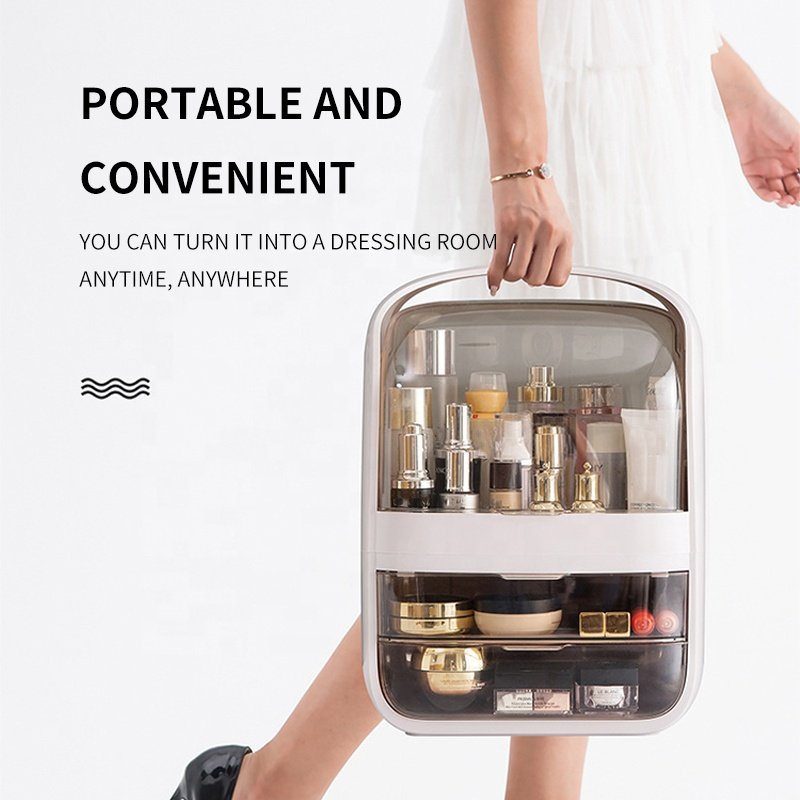 Plastic Fashion Big Capacity Wholesale Acrylic Makeup Drawer Cosmetic Storage Clear Makeup Organizer Box Cosmetic With Drawers