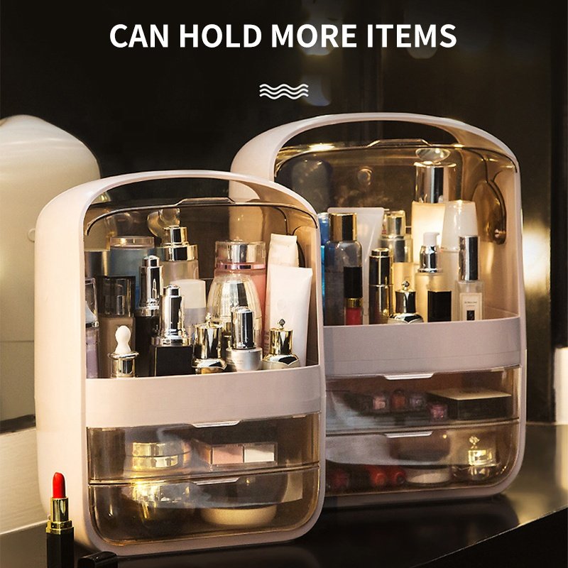 Plastic Fashion Big Capacity Wholesale Acrylic Makeup Drawer Cosmetic Storage Clear Makeup Organizer Box Cosmetic With Drawers