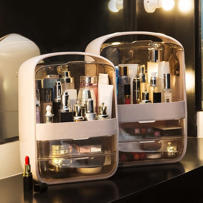 Plastic Fashion Big Capacity Wholesale Acrylic Makeup Drawer Cosmetic Storage Clear Makeup Organizer Box Cosmetic With Drawers