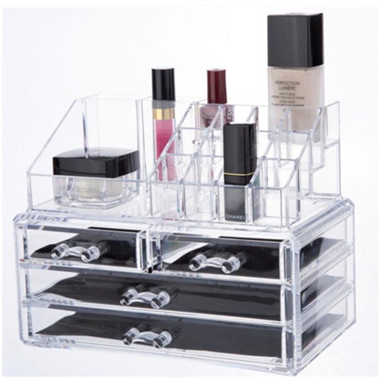 Makeup Cosmetic Organizer -16 slot 4 box drawer storage organizers for make up