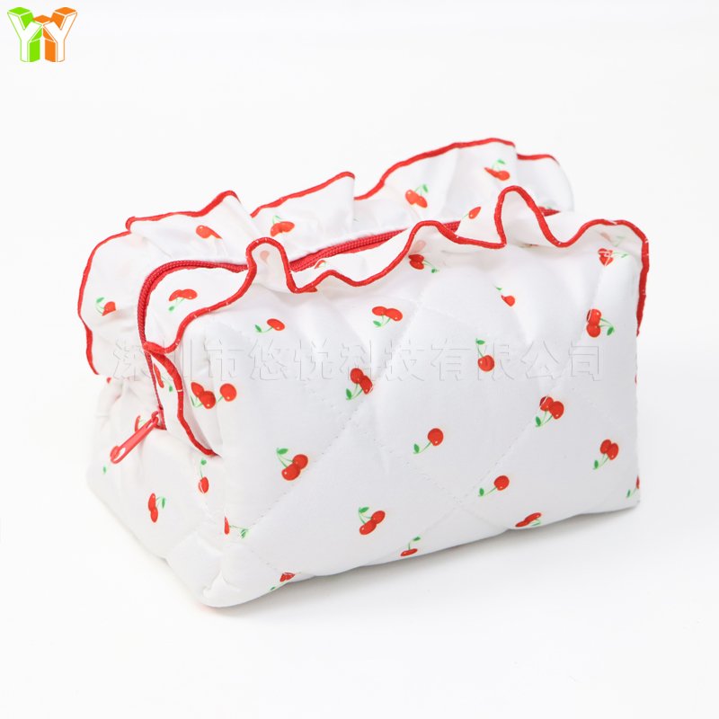 RTS Cosmetic Makeup Bag Organizer l Aesthetic Floral Makeup Pouch Travel Toiletry Bags for Girl Women Gifts