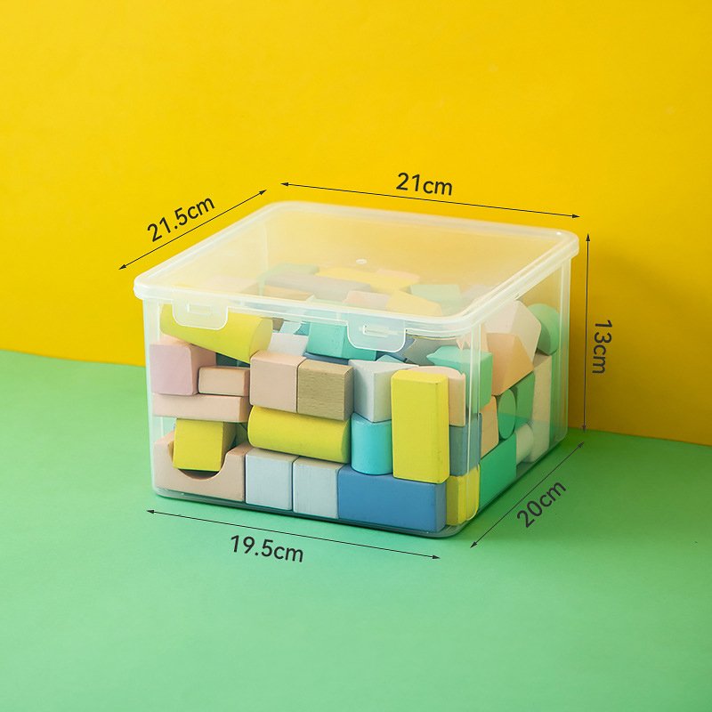 Multi-size Style Desktop Storage Box Block Storage Box Plastic Display Box Transparent Multifunction Modern Toys Organizer