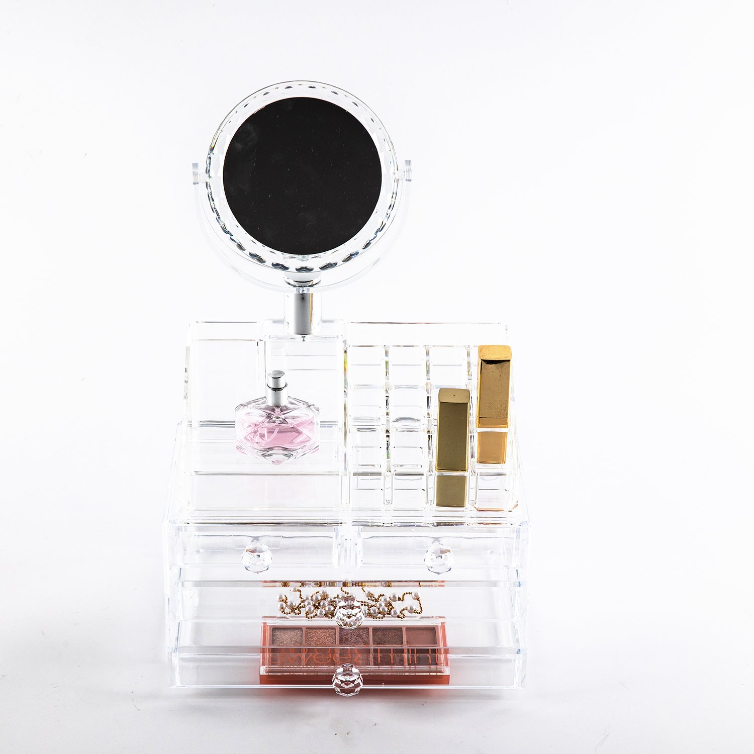 Popular Products MakeUp Brush Perfume Holder Countertop Cosmetic Display Cases Skin Vanity Box With Hot sale