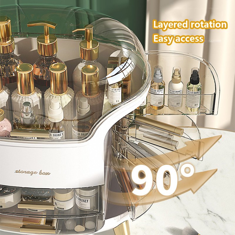 Fashion Big Capacity Desktop Cosmetic Storage Box Makeup Storage Bag Professional Cosmetic Case Jewelry Organizer