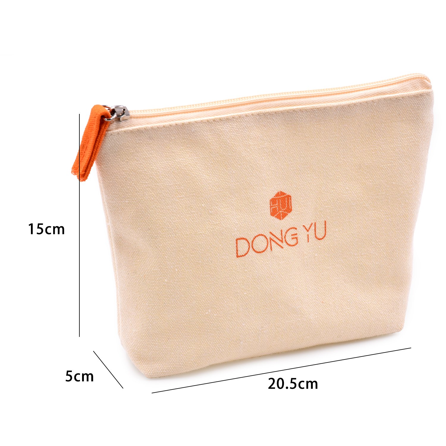 Hot sale Custom Logo Makeup Bag Portable Toiletry Pouch Girls Zipper Soft Canvas Cosmetic Bags