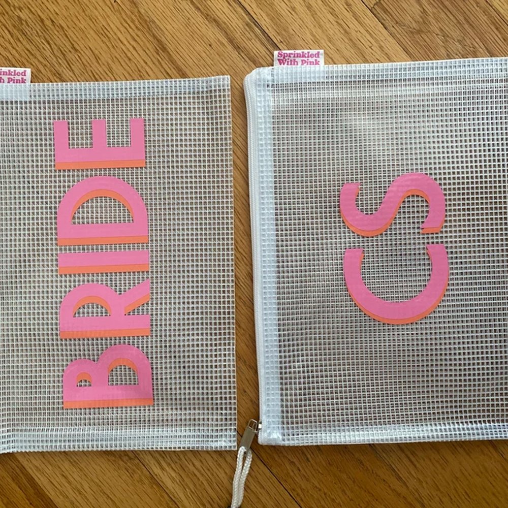 Wholesale PVC Monogrammed Pool Plastic Storage Organized Pouch Custom Cosmetic Bag