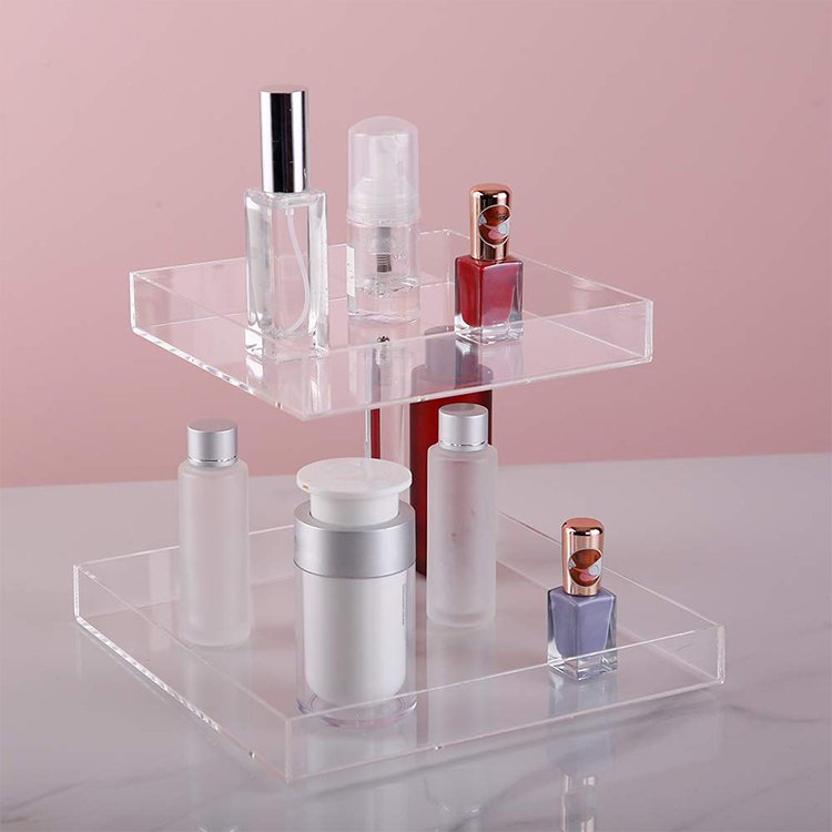 High Quality 3 Tier Acrylic Makeup Perfume Tray Organizer