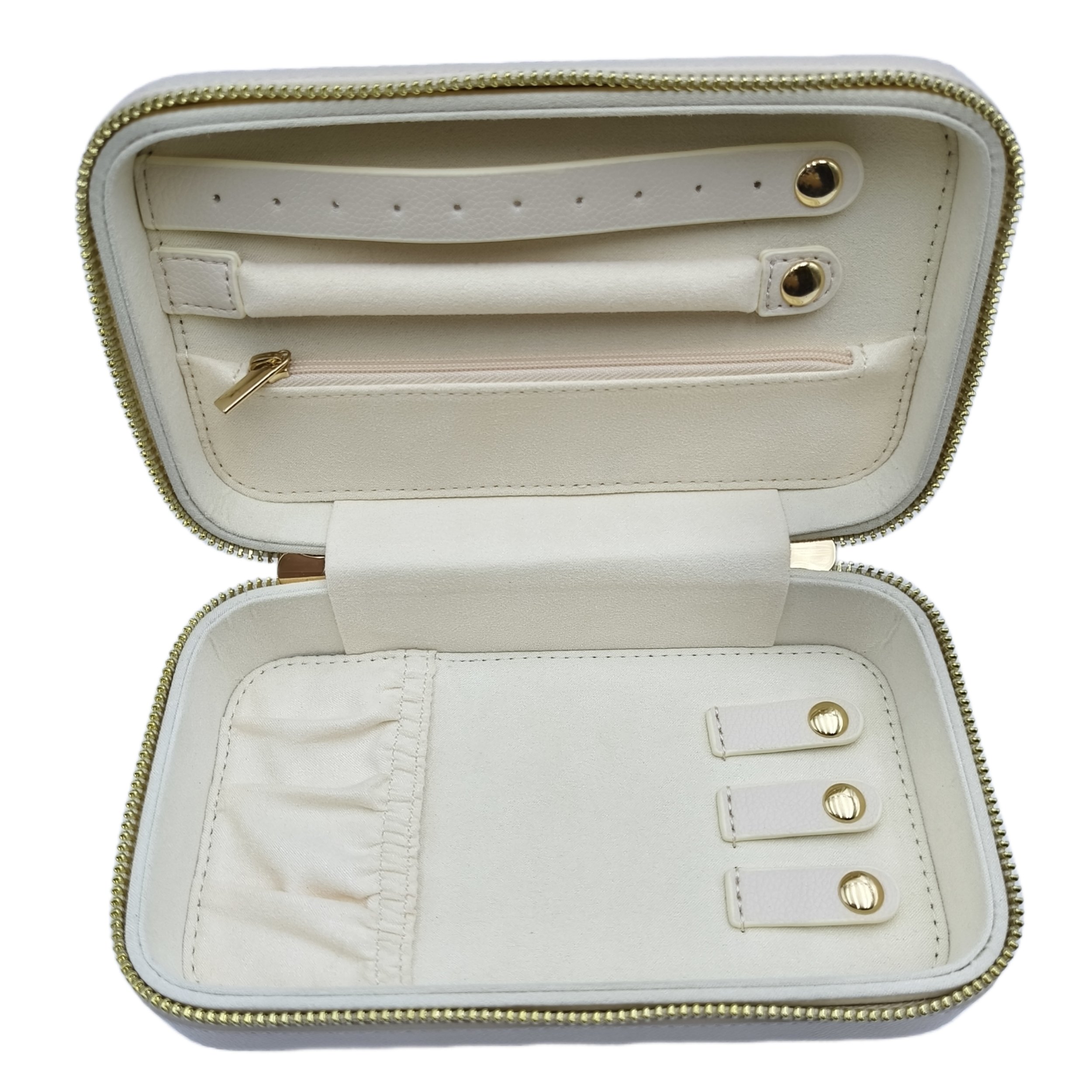 New Arrival High End Normcore Jewelry Travel Case Girls Makeup Organizers Zip Lock Cosmetic Packaging Box Jewelry Box