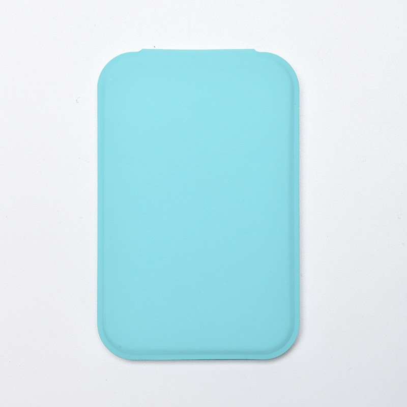 Mini Tabletop Portable Foldable Vanity Mirror Pocket Size with PU Leather Case Travel Cosmetic Mirror