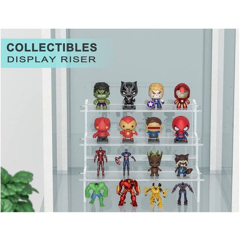 Acrylic Display Risers Perfume Organizer Stand Display Stand Makeup Organizer Skincare Organizers Tiered Display Shelf Risers