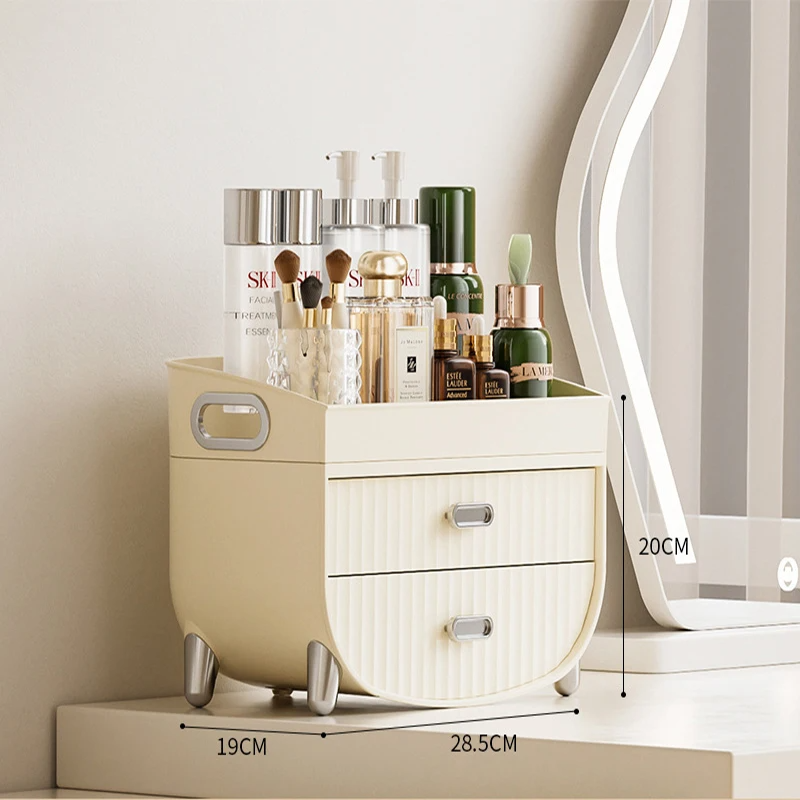 Clear Acrylic Drawer Luxury Storage Box for Cosmetics Makeup Lipstick Jewelry Skin Care Dresser Organizer Rack Shelf Holder