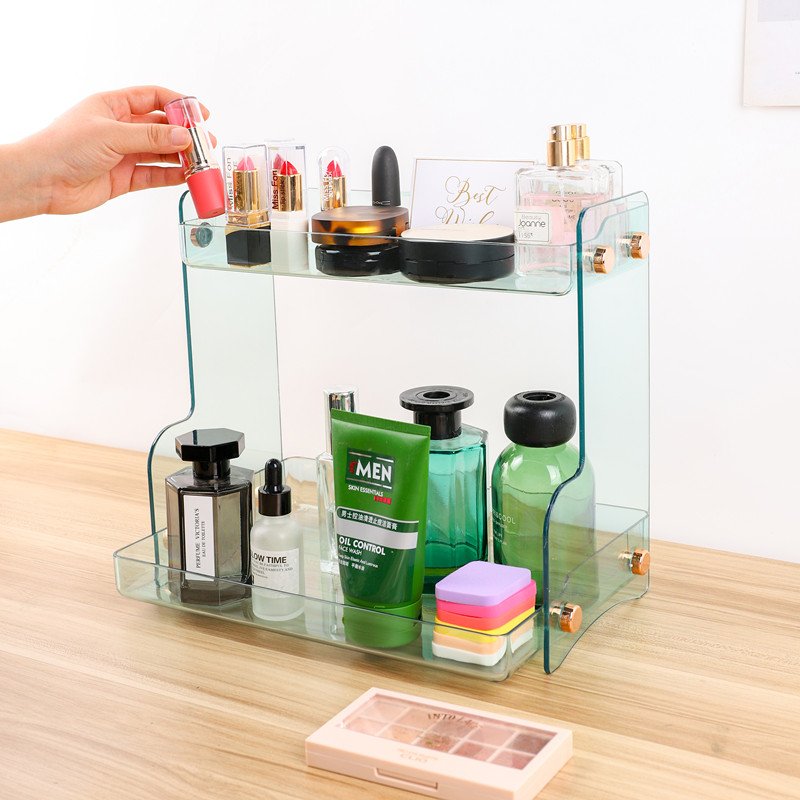 Multi-Function clear box plastic home cosmetic storage makeup organizer for makeup accessories makeup organizer storage