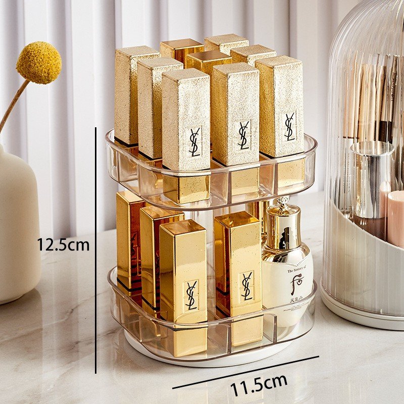 Wholesale Multi-function Cosmetic Organizer 360 Degree Rotating Makeup Organizer Display Case Cosmetic Storage Box