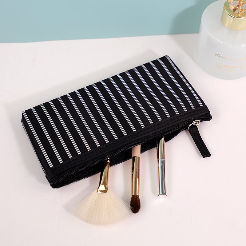Customized Ciffnoo NO. 8521-SET high quality checkered print cosmetic skincare storage nylon makeup bags sets