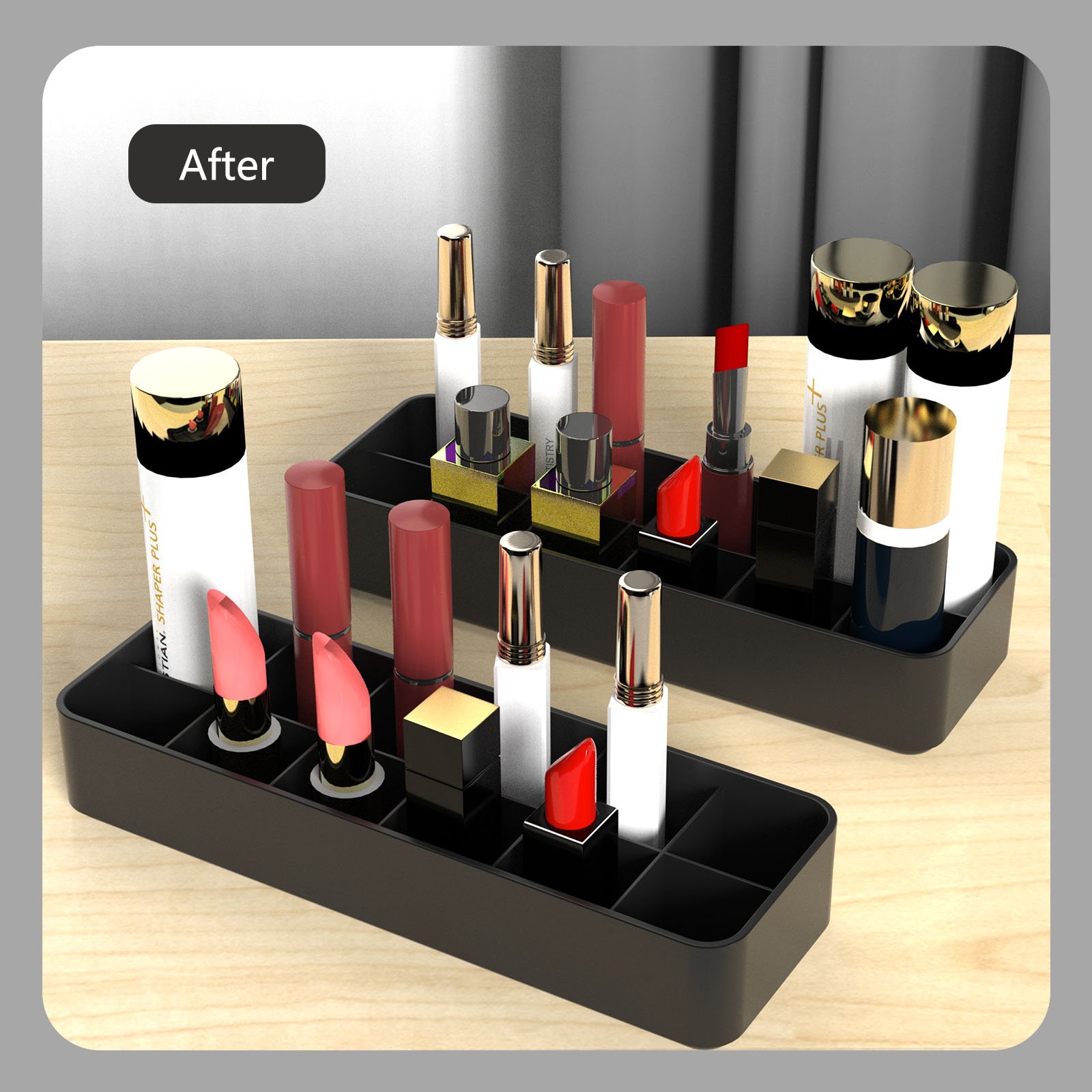Dustproof Home Storage Organization Desk Cosmetic Storage Containers Make up Organizer Makeup Storage Boxes Bins with Drawer