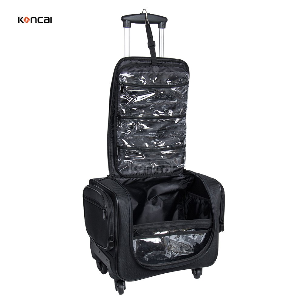 KONCAI Cosmetic make up accessories travel suitcase vanity box organizers beauty makeup case