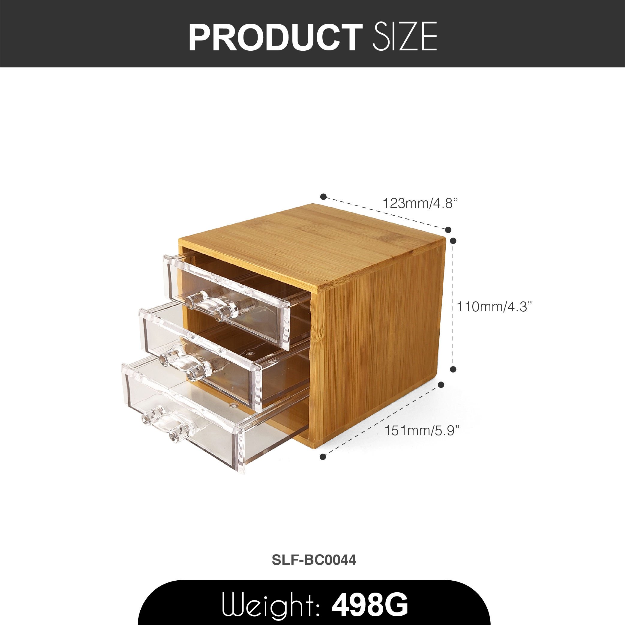 Desk Organizer Home Office Storage 3-tier Mini Desk Makeup Organizer With Drawers