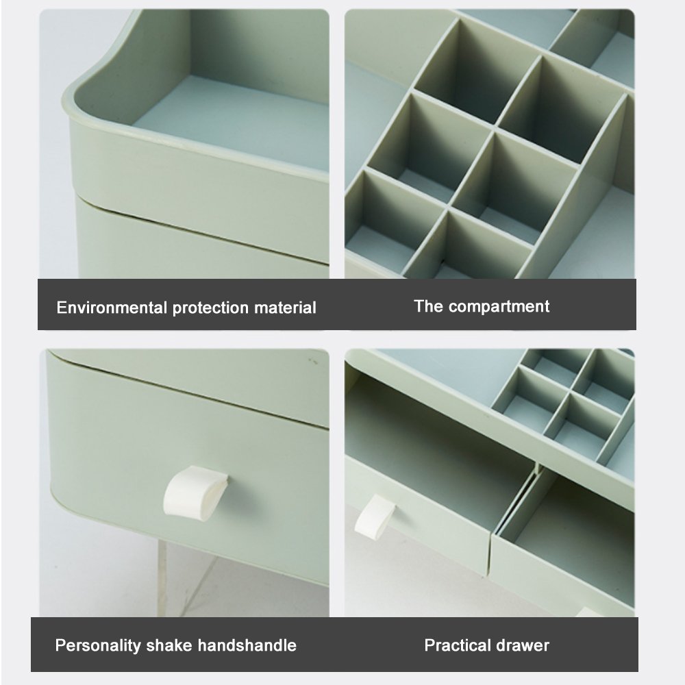 Large Capacity Drawer Makeup Storage Bathroom Makeup Storage Box Women's Skin Care Makeup Counter Cosmetics Make Up Organizer