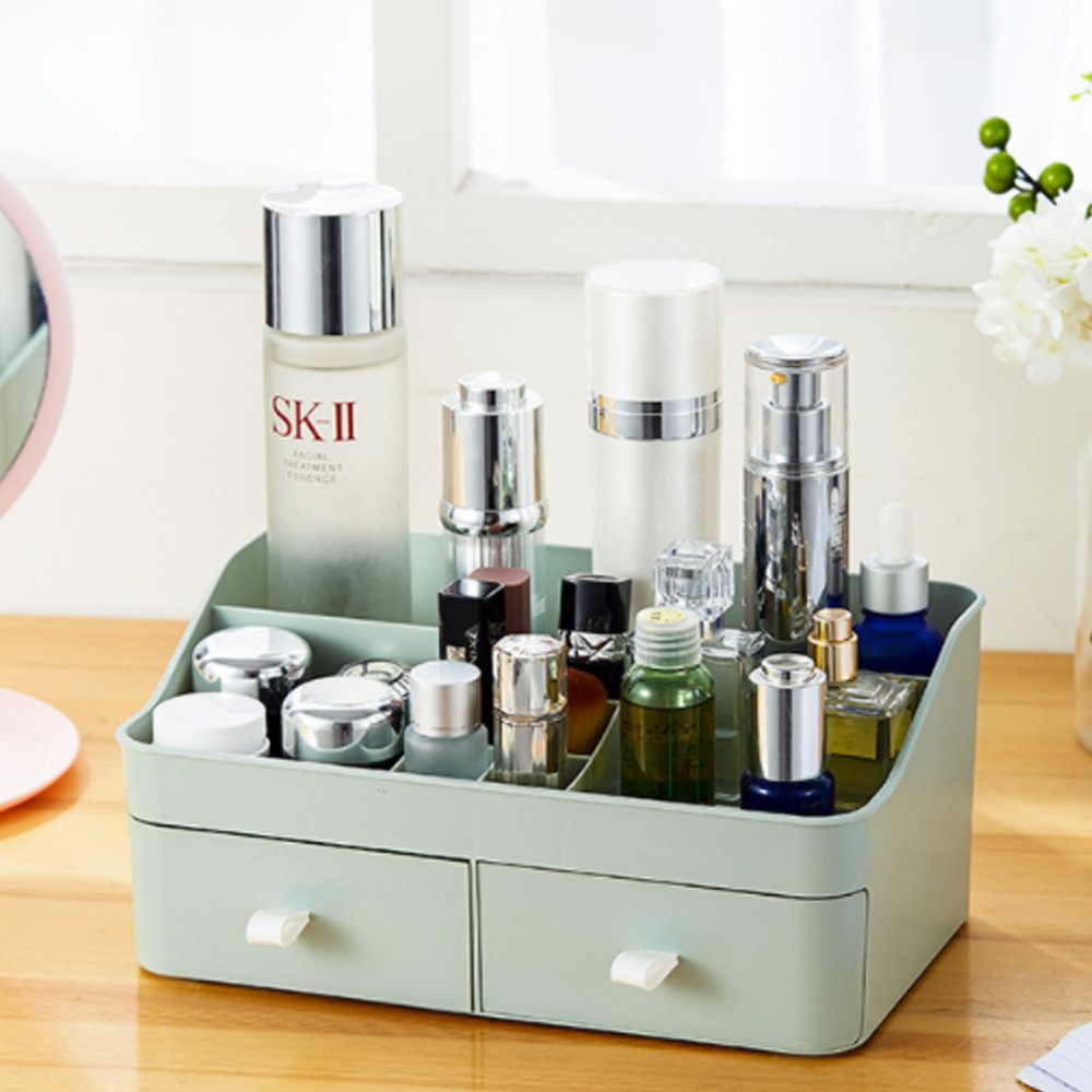 Large Capacity Drawer Makeup Storage Bathroom Makeup Storage Box Women's Skin Care Makeup Counter Cosmetics Make Up Organizer