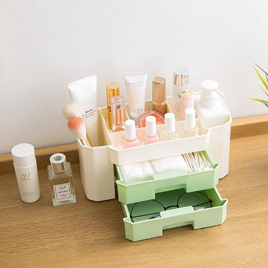 KJH Live Wholesales Desk Organizers Plastic Cosmetic Storage Box Drawer Storage Organizer