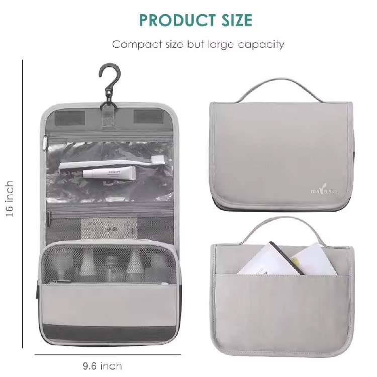 Travelsky Trending Custom PU Waterproof Storage Bag Makeup Organizers Travel Cosmetic Bag For Women