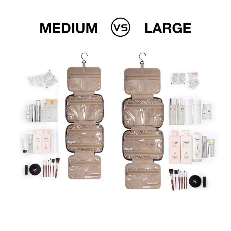 Hot Selling Hanging Toiletry Bag Hook Women Makeup Cosmetic Bag Case Polyester Pouch Multifunctional Foldable Travel Organizer
