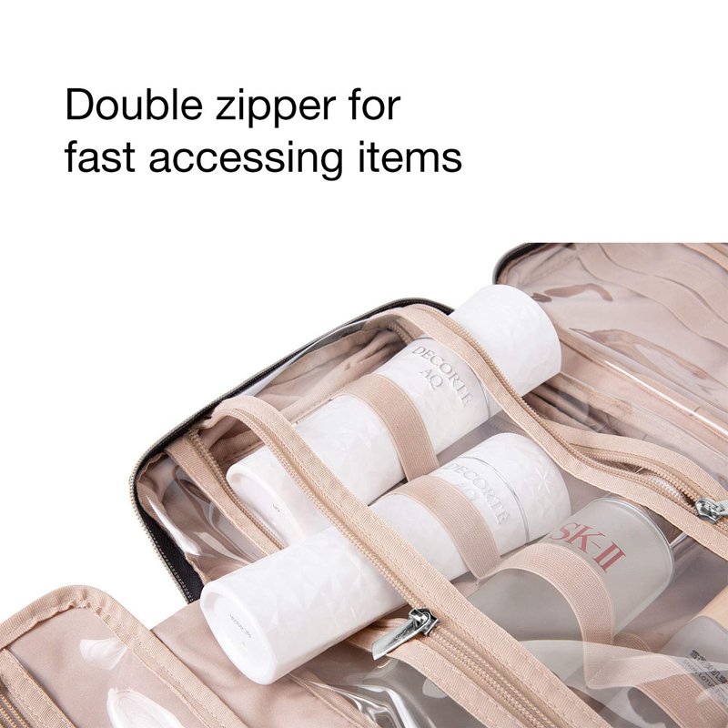 Hot Selling Hanging Toiletry Bag Hook Women Makeup Cosmetic Bag Case Polyester Pouch Multifunctional Foldable Travel Organizer