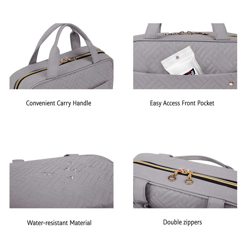 Hot Selling Hanging Toiletry Bag Hook Women Makeup Cosmetic Bag Case Polyester Pouch Multifunctional Foldable Travel Organizer