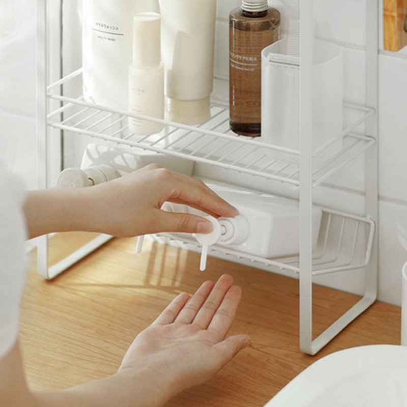 Modern Decorative bathroom accessories 3 tiers makeup organizer shelf storage organizer rack