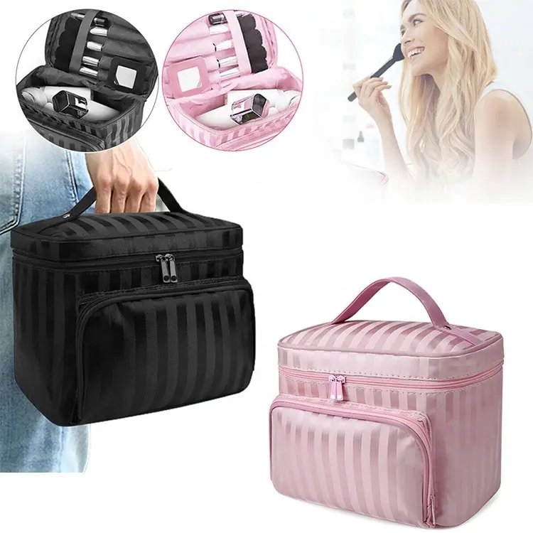 Multipurpose Cosmetic Bags Travel Large Capacity Makeup Storage Handbag Bathroom Toiletries Organize Pouch Accessories Supplies