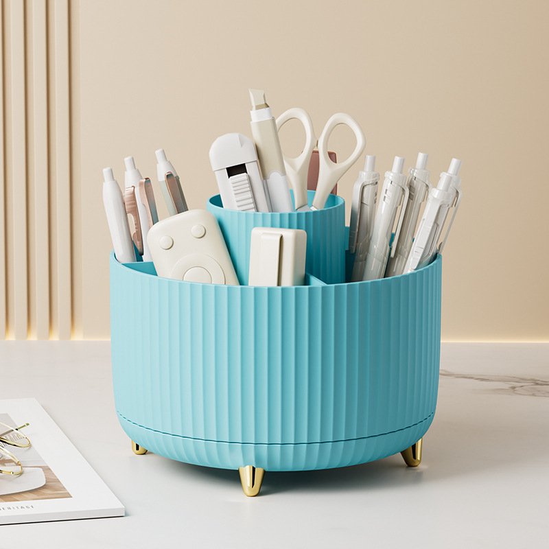 360 rotating makeup brush organizer brush Lipstick case holdermakeup storage box makeup brush holder organizer