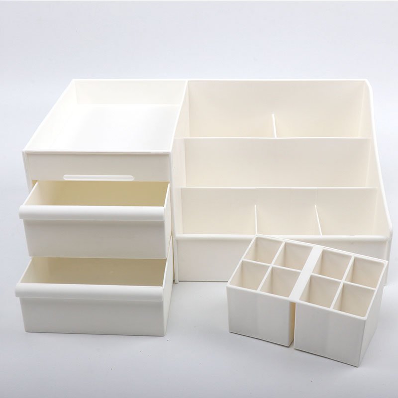 Large Capacity Drawer Type Cosmetics Storage Box Makeup Organizers Desktop Finishing Dresser Skin Care Lipstick Plastic Shelf