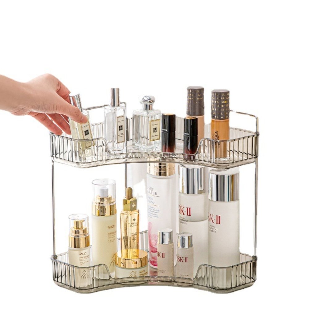 3-Tier Countertop Perfume Tray and Vanity Organizer Corner Storage Organizers for Bathroom