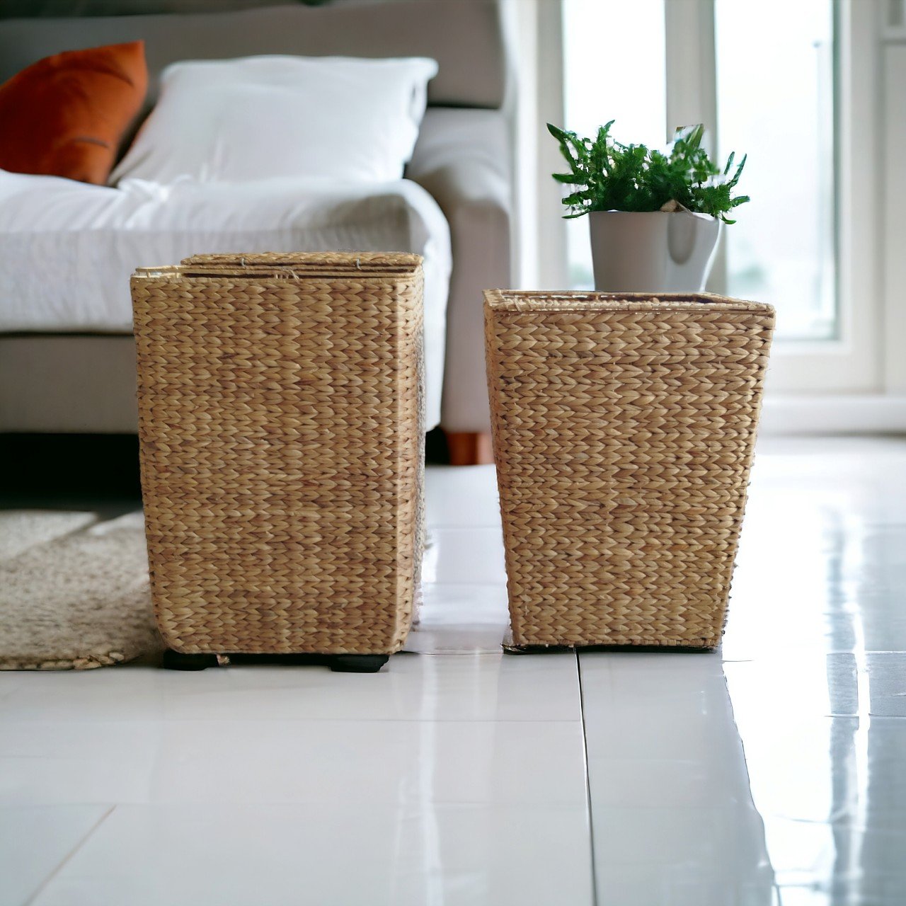 BEST SELLER!!! Large-sized Storage Basket with Simple Design and Lid, Ideal for Organizing Belongings
