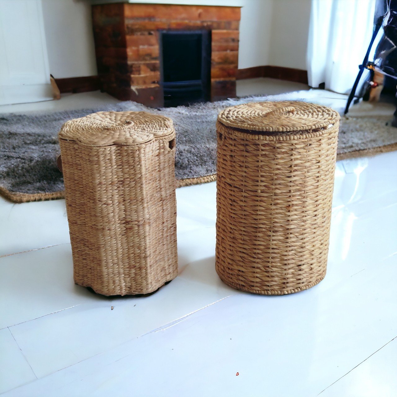 BEST SELLER!!! Large-sized Storage Basket with Simple Design and Lid, Ideal for Organizing Belongings