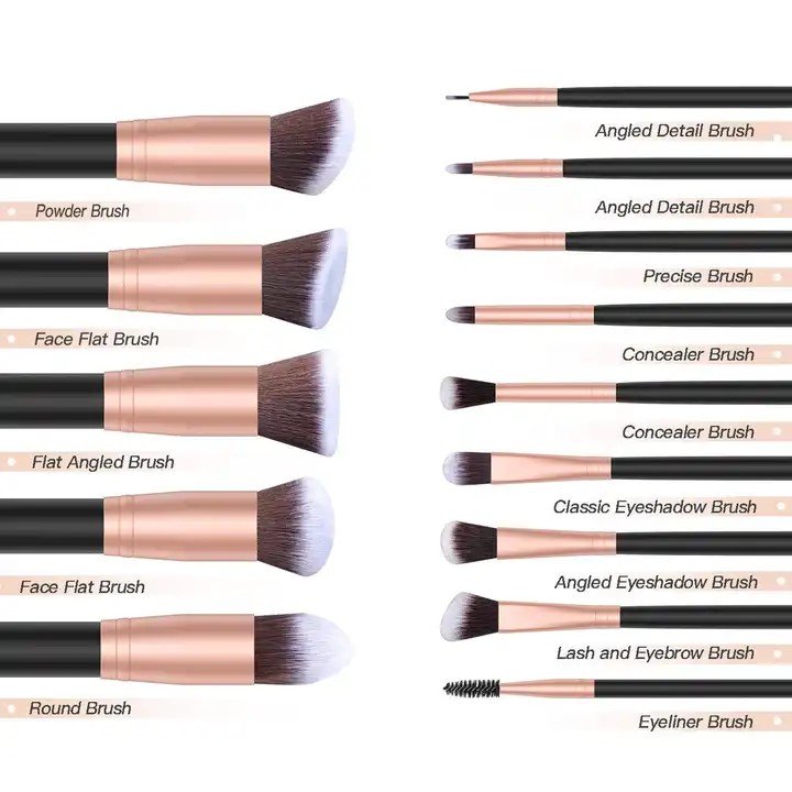 High Grade Customized Makeup Brush 15-piece Set