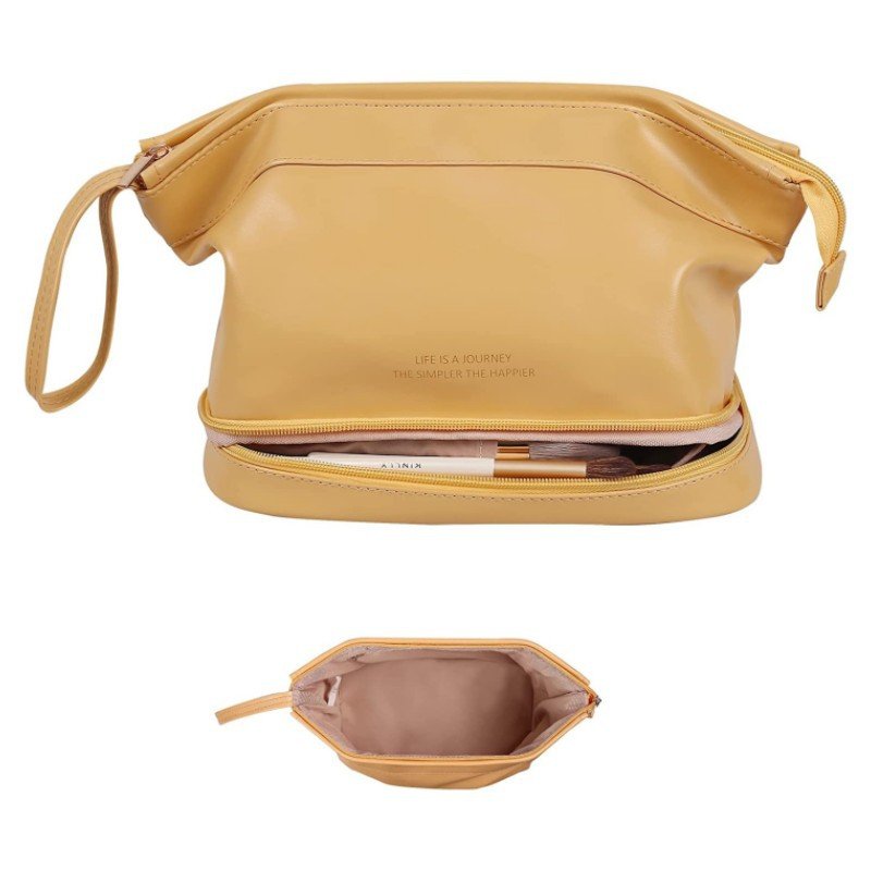 High Quality Cosmetic Bags Cases Ladies Double Layer makeup Bag Women Travel Make Up Toiletry organizer Bags