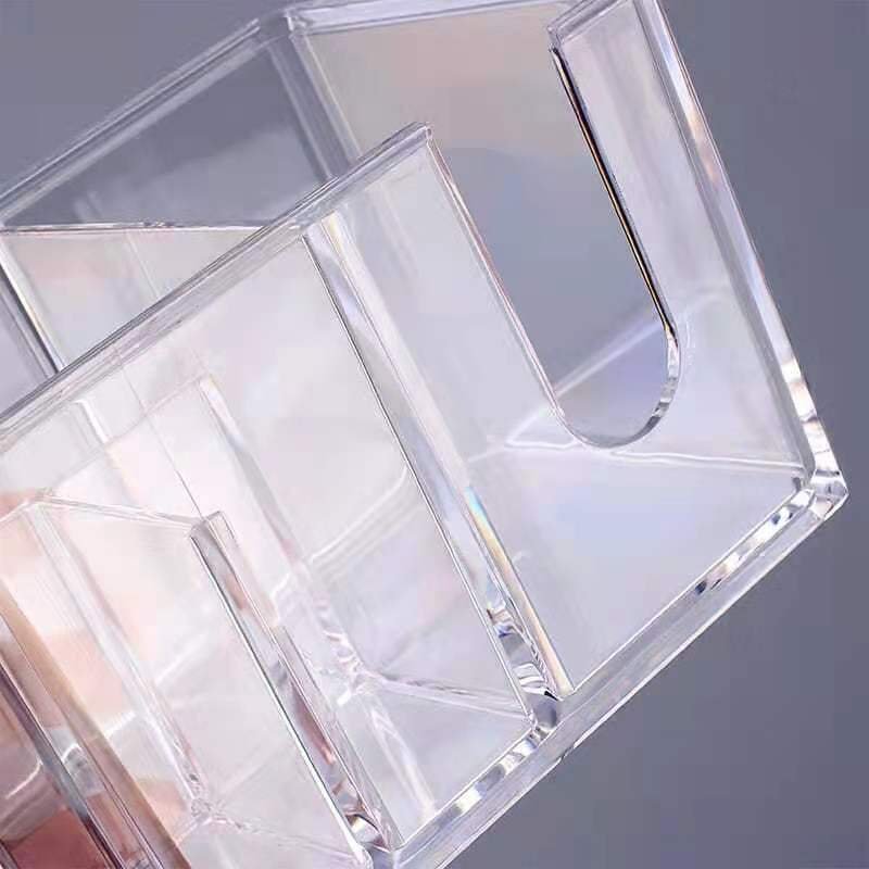 Creative Cotton Swab Box High Quality Acrylic Clear Transparent Makeup Brush Storage Box Makeup Organiser