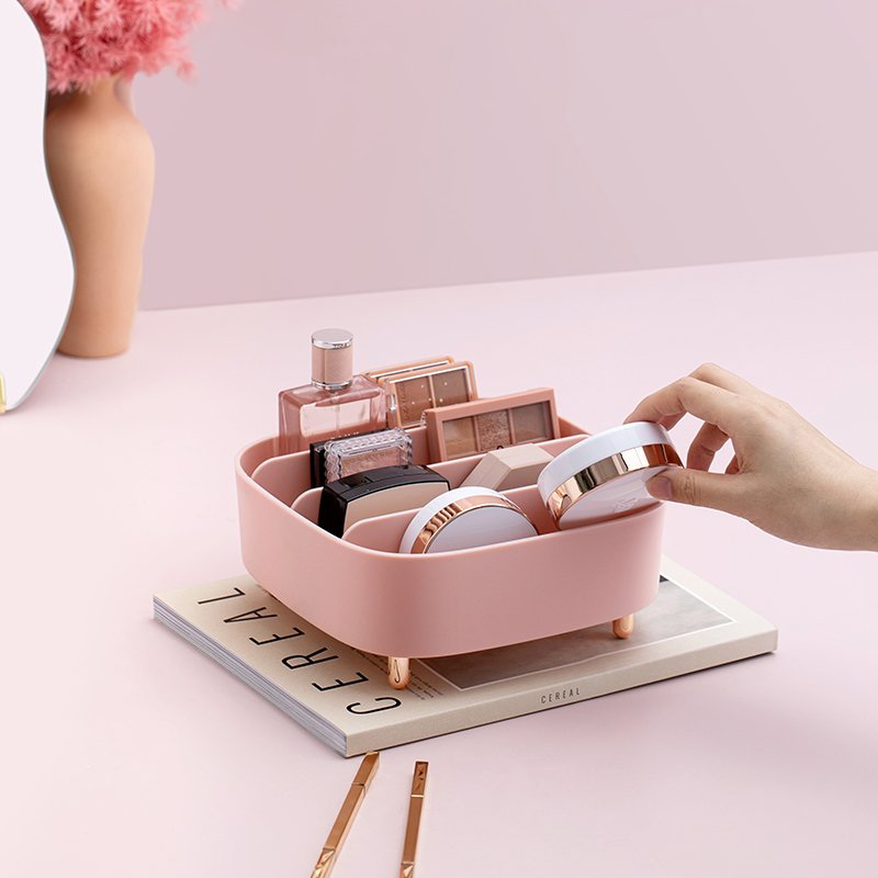 Desktop drawer-separated PP material lipstick cosmetic storage box makeup organizer eyeshadow Holder