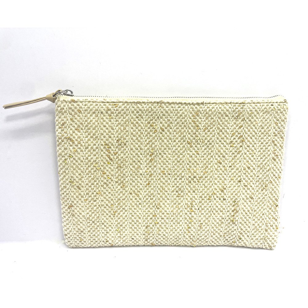 Custom Japan Jute Bag Linen Mobile Phone Cases Cosmetics Products For Women Makeup Pouch Jute Bag
