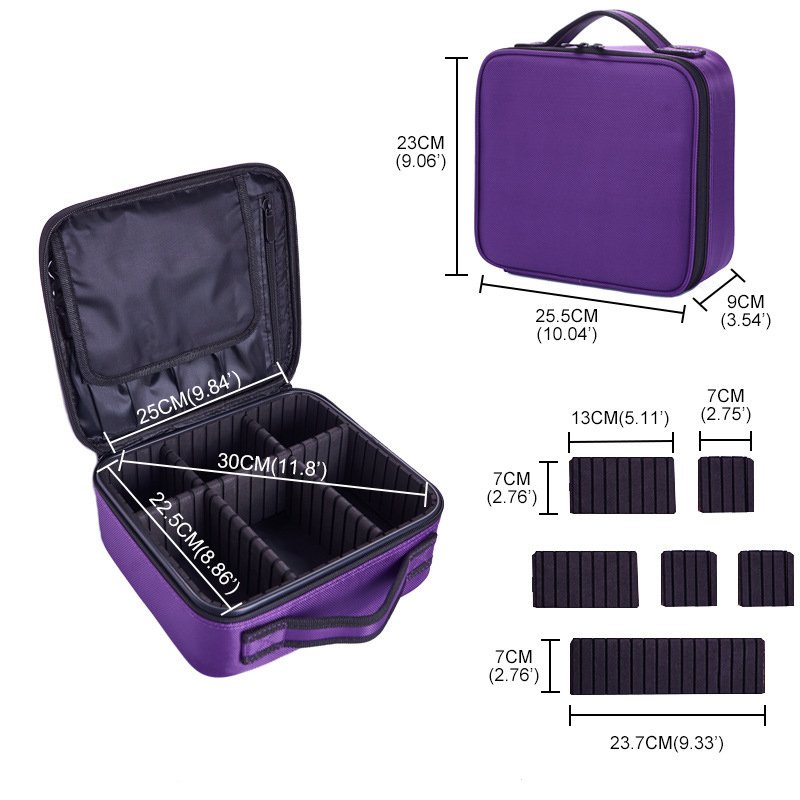 Large Make Up Bag Beauty Organizer Travel Professional Makeup Artist Case Makeup Kit Cosmetic Storage Box