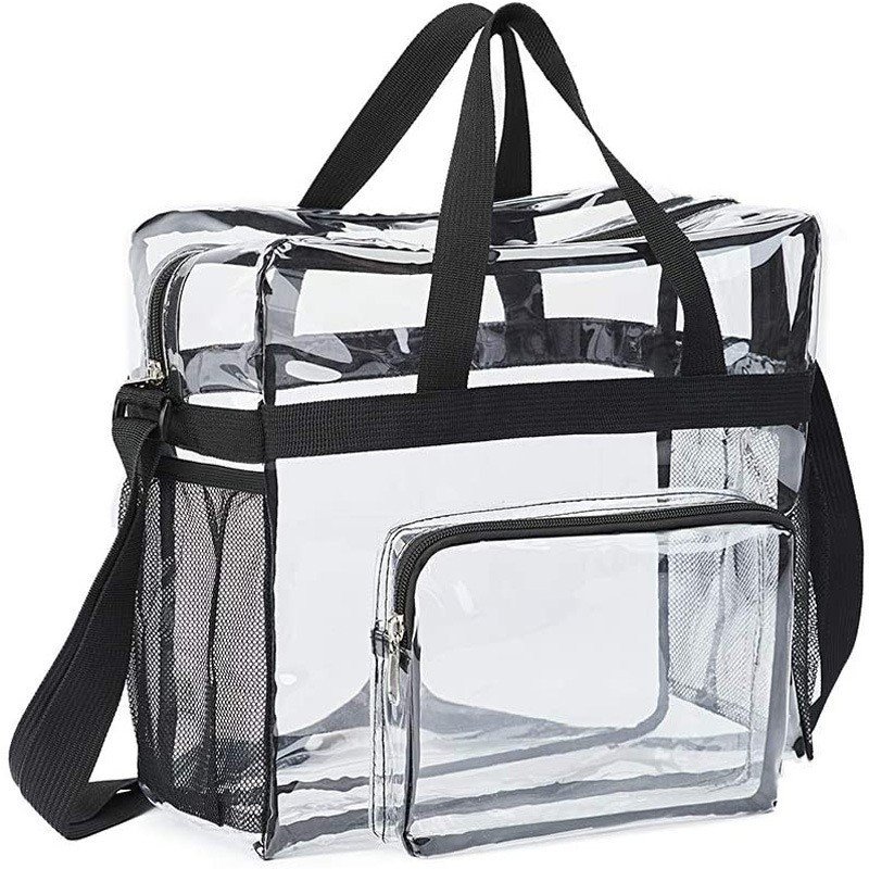 Portable Clear PVC Travel Toiletry Bags with Zipper Closure Waterproof Cosmetic Carry Pouch Transparent Organizer Toiletries