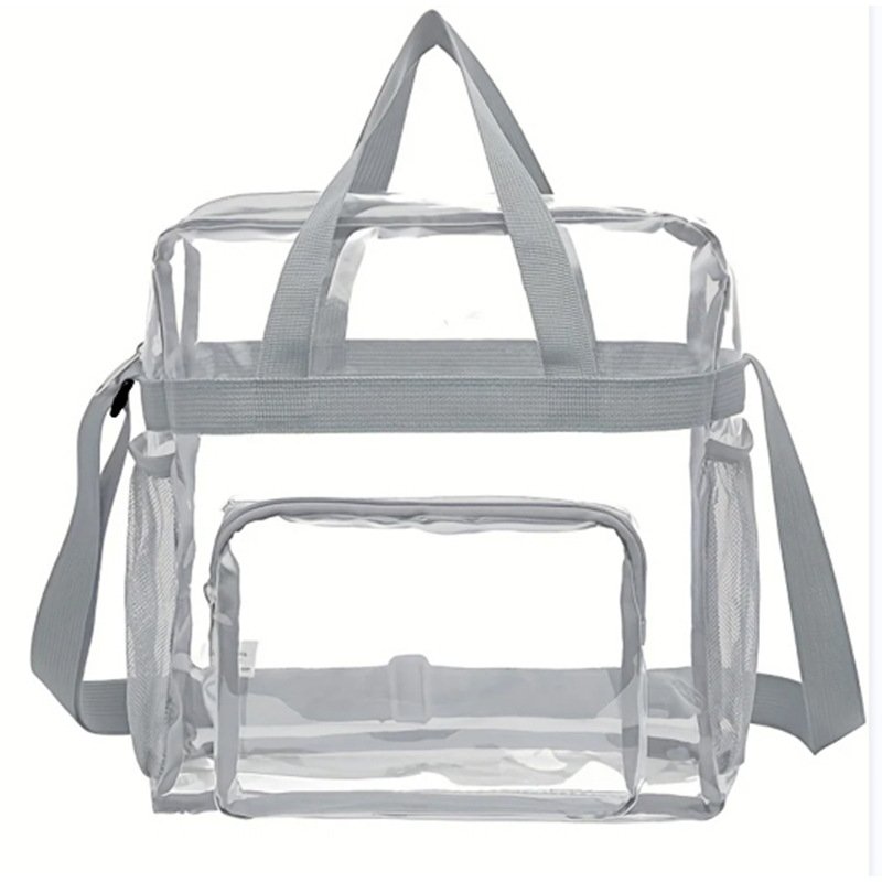 Portable Clear PVC Travel Toiletry Bags with Zipper Closure Waterproof Cosmetic Carry Pouch Transparent Organizer Toiletries