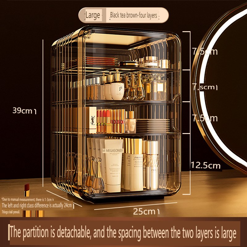 Cosmetic Organizer Desktop Skin Care Products Shelf Dresser Perfume Organizer Jewelry Clear Organizer Shelf