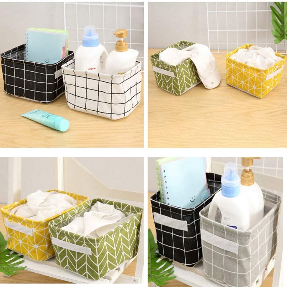 Home Storage &Organization Waterproof Canvas Small Storage Organizers Foldable Storage Basket